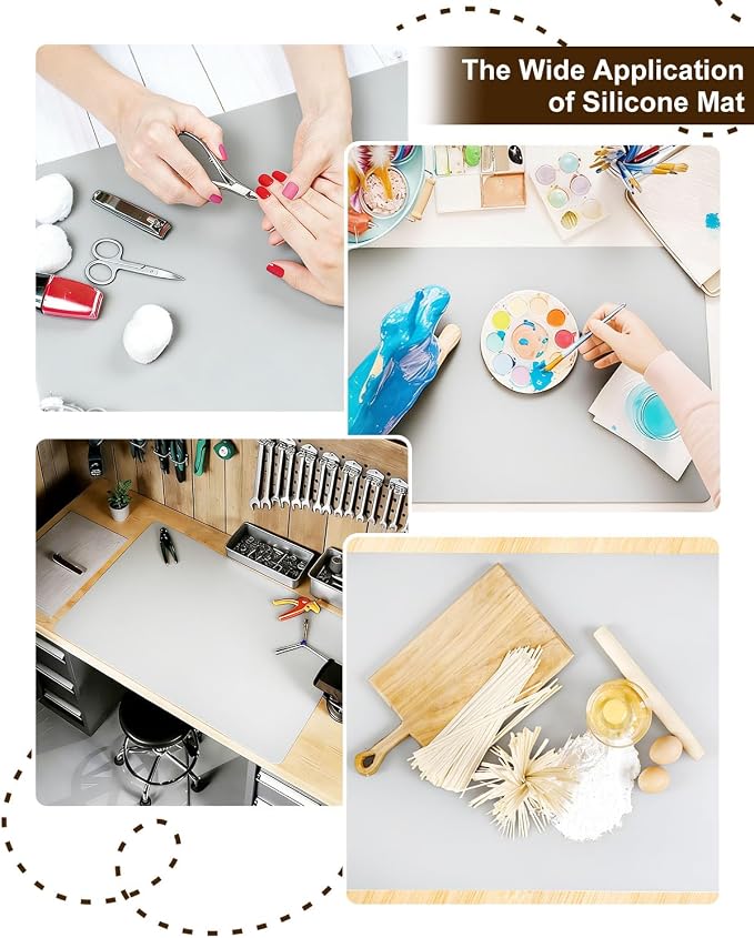 Large Crafting Silicone Mat, Epoxy Resin, Scrapbooking, Heat Resistant Nonstick - Image 6