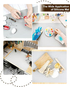 Large Crafting Silicone Mat, Epoxy Resin, Scrapbooking, Heat Resistant Nonstick - Image 6