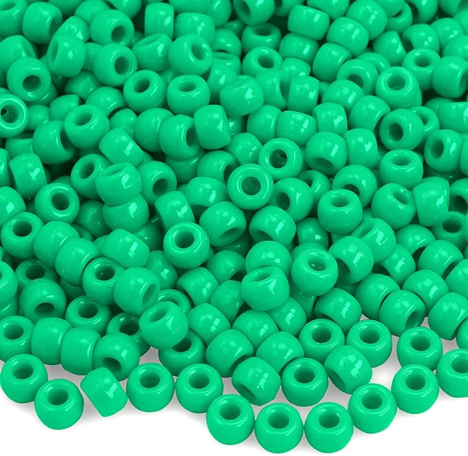 Green Pony Beads 1100 PCS, Bead by anpiwshjo