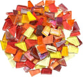 Red Yellow Mixed Irregular Mosaic Glass Mosaic Tiles Pieces, 300 Grams Mosaic by ZWCTmosaicdiy