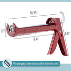 Bates- Caulking Silicone Gun, 10:1 Thrust Ratio, Hand Caulking Guns, No Drip - Image 2
