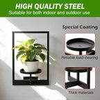 Picture Frame Wall Planters Set of 3, Modern Metal Hanging Shelves - Image 2