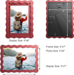 5x7 Wavy Picture Frame With Mat - Image 3
