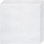 10 PCS White Aida Cloth 14 Count Cross Stitch Fabric | Pre-Cut Squares Fabric by Nitelemn