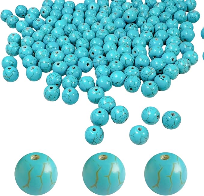 Turquoise Beads Bulk 10mm by PAMIRTONG