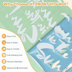 HTVRONT Sky Blue HTV Roll Heat Transfer Vinyl - Image 3