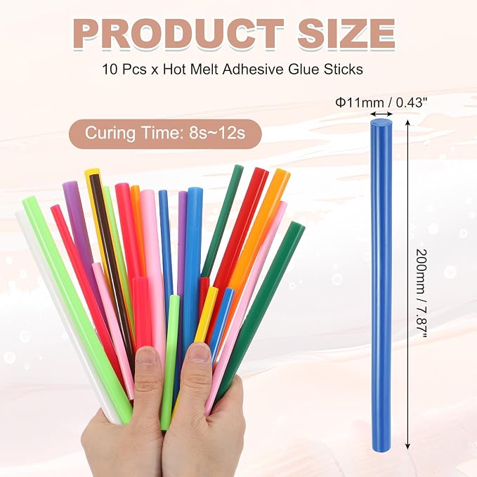 PATIKIL Hot Glue Sticks for Glue Gun, Dark Blue - Image 2