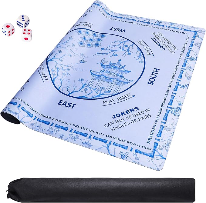TIASUSAN Light Blue Mahjong Learning Mat - Image 4