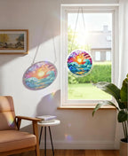 Acrylic Puzzle Suncatcher, Lunar Waves Sun Catcher - Image 3