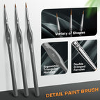 Golden Maple Miniature Paint Brushes, Fine Detailing - Image 2