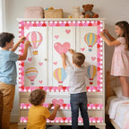 69 Ft Valentine’s Day Heart Hot Air Balloon Bulletin Board Border Love is in - Image 5