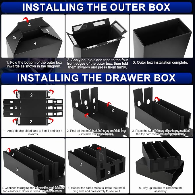 AOBOPLE Card Storage Box, 24000+ Cardboard Trading Card Boxes - Image 8