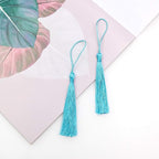 VAPKER 100 Pieces Light Blue Color 13cm/5-Inch Silky Handmade Soft Tassels - Image 4