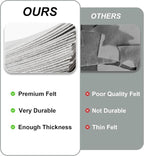 20PCS White Felt Fabric Sheets - Image 4