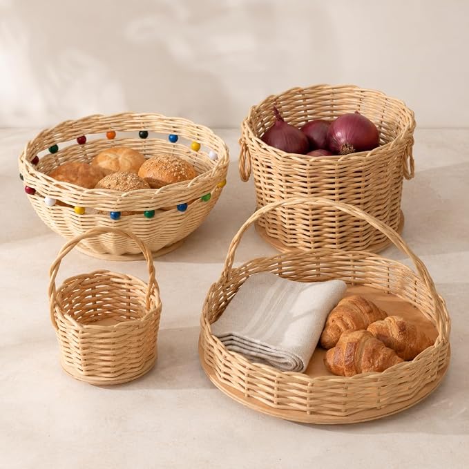 PEDDIG SHOP - Round and Oval Basket Weaving Base Set – 7 Wooden Basket Bases - Image 5