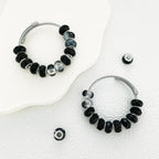 Large Hole Beads Spacer Beads Black Assorted European Craft Big Beads Large - Image 3