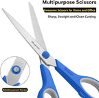 iBayam 8.5" Household Scissors All Purpose 3 Pack, Right/Left Handed - Image 5