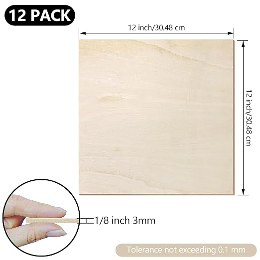 48 Pack Basswood Sheets 1/8 inch, 3mm Basswood - Image 2