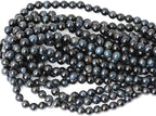 45PCS 8mm Natural Blue Tiger Eye Gemstone Round Loose Beads - Image 3