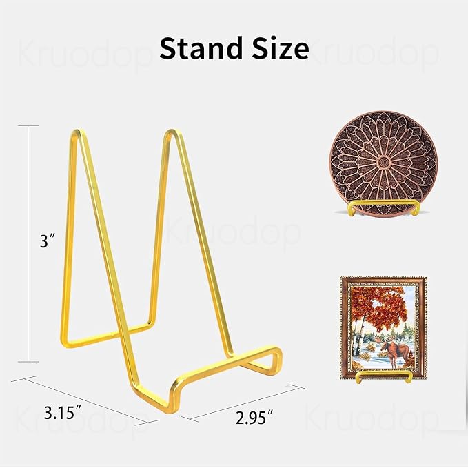 3 Pack 3 inch Metal Plate Stands - Image 2