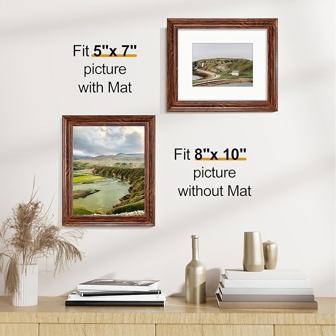 Vittanly 8x10 Picture Frames Set of 2, Ornate Vintage Photo Frame - Image 4
