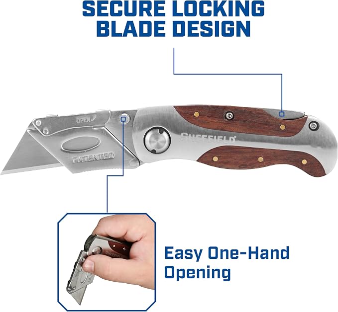 Sheffield 12818 Folding Utility Knife - Image 5
