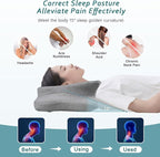 CHxxy Cervical Neck Pillow for Pain Relief Sleeping, Memory Foam Pillows - Image 2