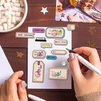 GLOBLELAND Label Clear Stamps Bookmark Silicone Clear Stamp Notes Transparent - Image 4