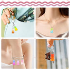 Augshy 64 Pcs Gradient Gummy Bear Resin Charms - Image 7