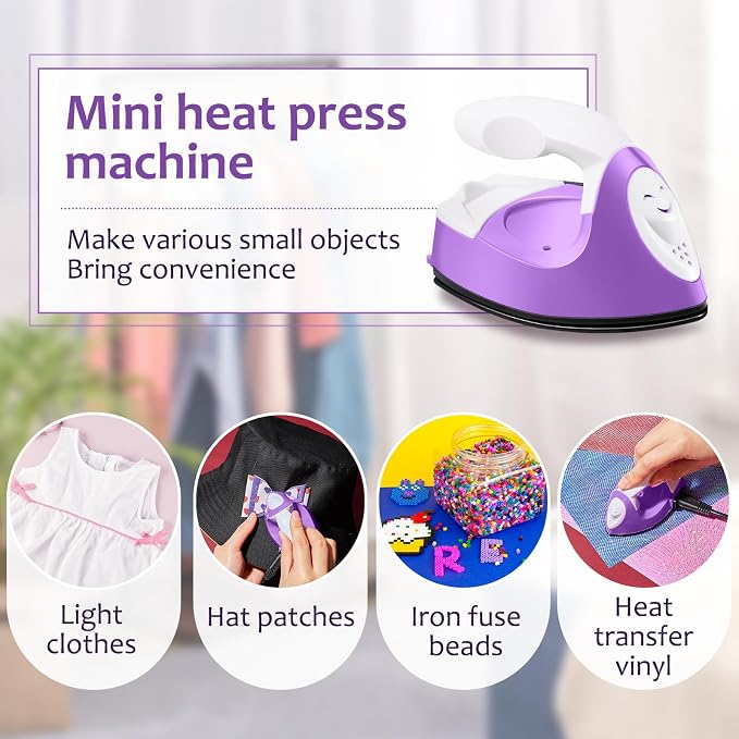 Honoson Mini Craft Iron Mini Heat Press Small Iron 3.93 x 2.36 x 2.76 in - Image 5