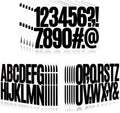 288 Pieces 18 Sheets Letter Stickers, Self Adhesive Vinyl Waterproof Mailbox by Llewyn