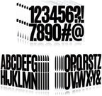 288 Pieces 18 Sheets Letter Stickers, Self Adhesive Vinyl Waterproof Mailbox by Llewyn