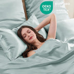 King Satin Pillowcase for Hair 2pc, Similar to Silk Pillow Cases, Easier Care - Image 4