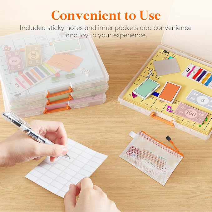Lifewit 6 Pcs Board Game Storage Boxes, 12.2x10.6'' Paper Container - Image 8