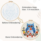 Louise Maelys Owl Embroidery Kit - Image 5