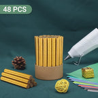 Glitter Gold Hot Glue Sticks, Manarty 48 PCS Full Size Hot Melt Glue Sticks - Image 8