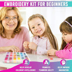 The Original 108-Color Embroidery Floss Kit – 99 Cotton & 9 Metallic Threads - Image 3