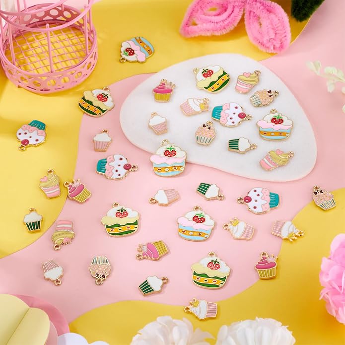 Enamel Food Charms Cute Assorted Food Pendants Sweet Dessert Charms - Image 5