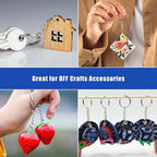 120PCS Keychain Making Supplies, Keychains Bulk Rings Making Kit - Image 7