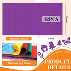 IONTACH 9" X 12" Felt Fabric Sheets 1.6mm Thick | Soft Felt - Image 3