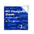 2 Pack 1/8" Thick Plexiglass Sheets by MorefaLife