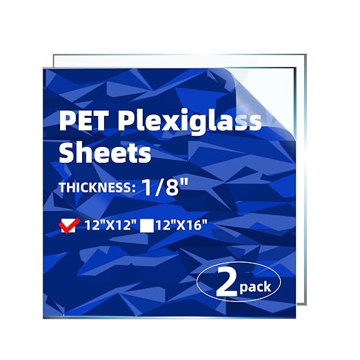 2 Pack 1/8" Thick Plexiglass Sheets by MorefaLife