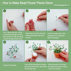 Juan's Moment Green Glass Beaded Plant Kit, Bead Craft Kit to Make Beading - Image 7