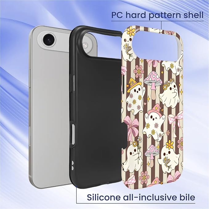 Case for iPhone 17 Air, Scratch Resistant Hybrid Double Layer Hard Shell，Cute - Image 2