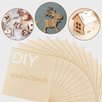 48 Pcs Basswood Sheets Plywood, School DIY Projects, CNC Cutting, Wood Burning - Image 3