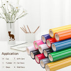 Dark Brown Permanent Adhesive Vinyl Roll - Image 2