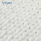 YnM Cooling Weighted Blanket, Handmade Chunky Yarn Knitted Design, Temperature - Image 2