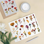 Transparent Flora Scrapbook Stickers Aesthetic Flowers Stickers | Transparent & - Image 4