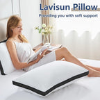 CozyLux Pillows Queen Size Set of 2, Soft and Supportive 3D Down Alternative - Image 8