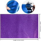 ONEART | Light Purple Transparent Glitter Vinyl Roll, 0.7 mm Solid Clear PVC - Image 4